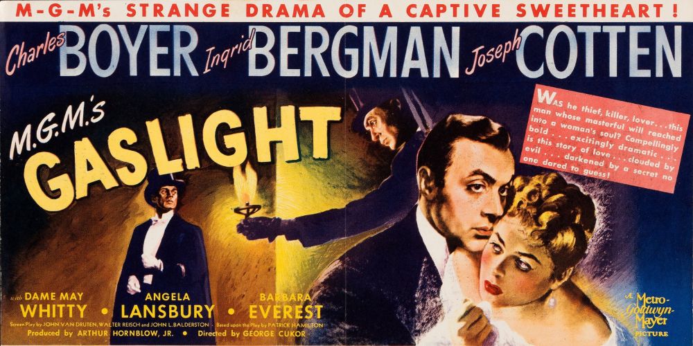 Poster for the 1944 film, Gaslight