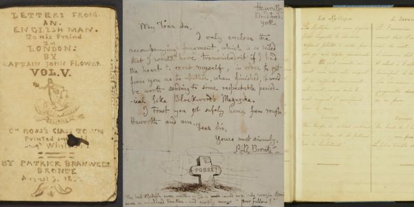 Books and letters by Branwell Bronte