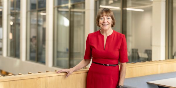 Vice-Chancellor and President of the University of Leeds, Professor Shearer West, standing portrait.