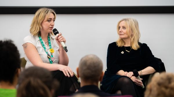 Amara Relf and the Mayor of West Yorkshire, Tracy Brabin