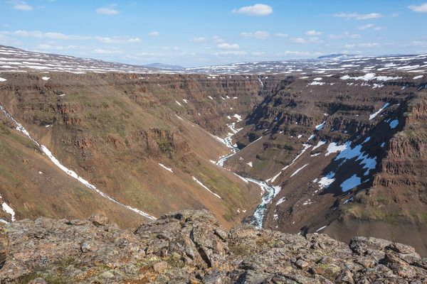 A photograph of the Putorana Plateau on the Siberian Trap