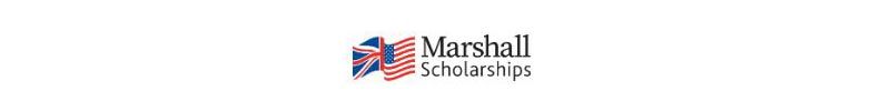 Marshall scholarship logo, comprised of a UK and USA flag.