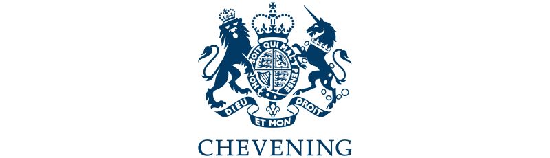 Logo for Chevening Scholarships.