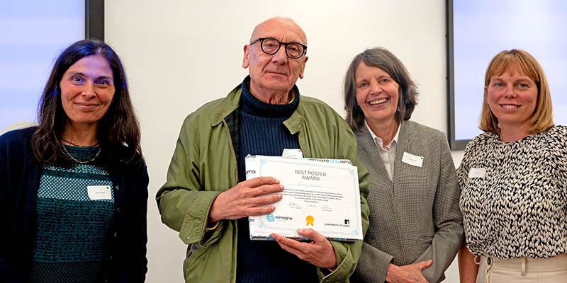 Garry Barker with Maria Kapsali, Anne Forster and Sarah Astill.